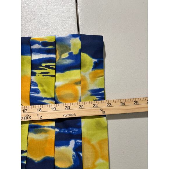 Calvin Klein Women's Size 16 Multicolor Abstract Graphic Tiered Pencil Skirt NWT - Picture 7 of 10